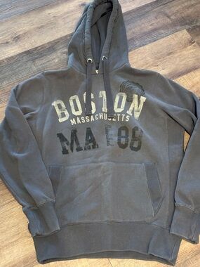 Mi Charcoal Boston MA 86 Graphic Hoodie